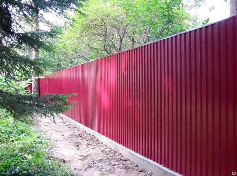 Забор из профнастила Эконом